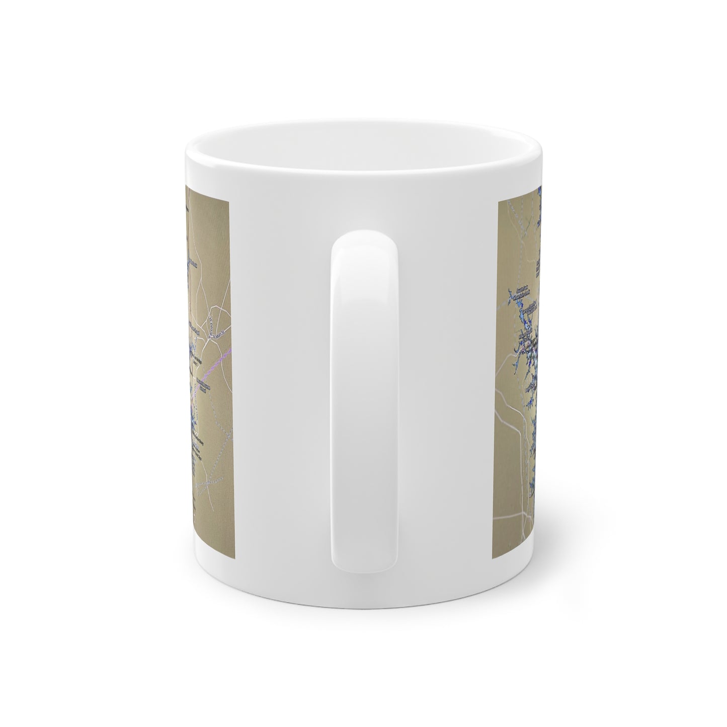 Lake Norman Map Standard Mug - 11oz Unique Geographical Design