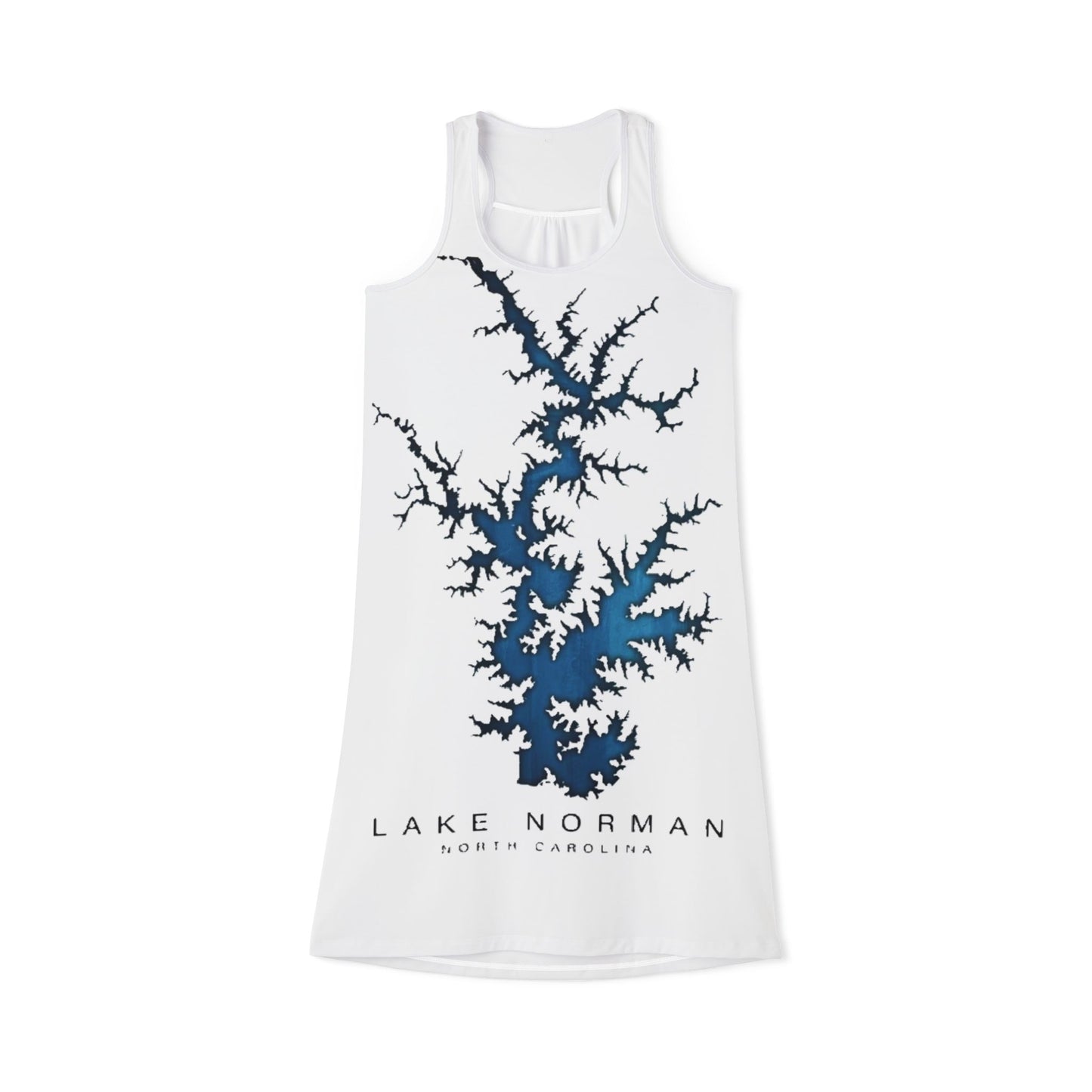 Lake Norman Women's Racerback Dress - Breezy Summer Style for Lake Lovers