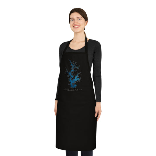 Stylish Cotton Apron with Artistic Blue Design | Perfect Gift for Chefs and Home Cooks