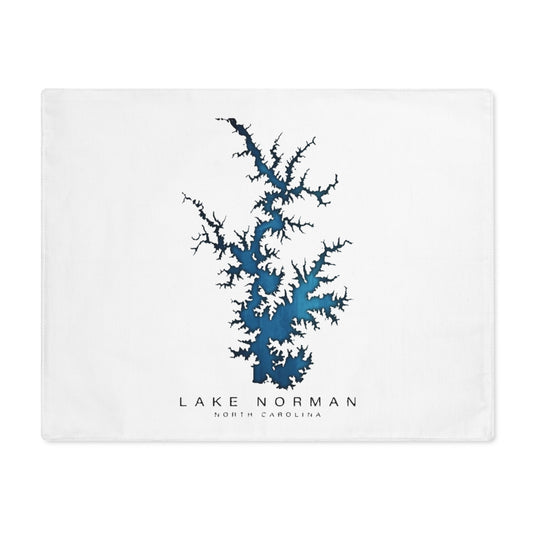 Lake Norman Map Placemat – Nautical Home Decor for Lake Lovers