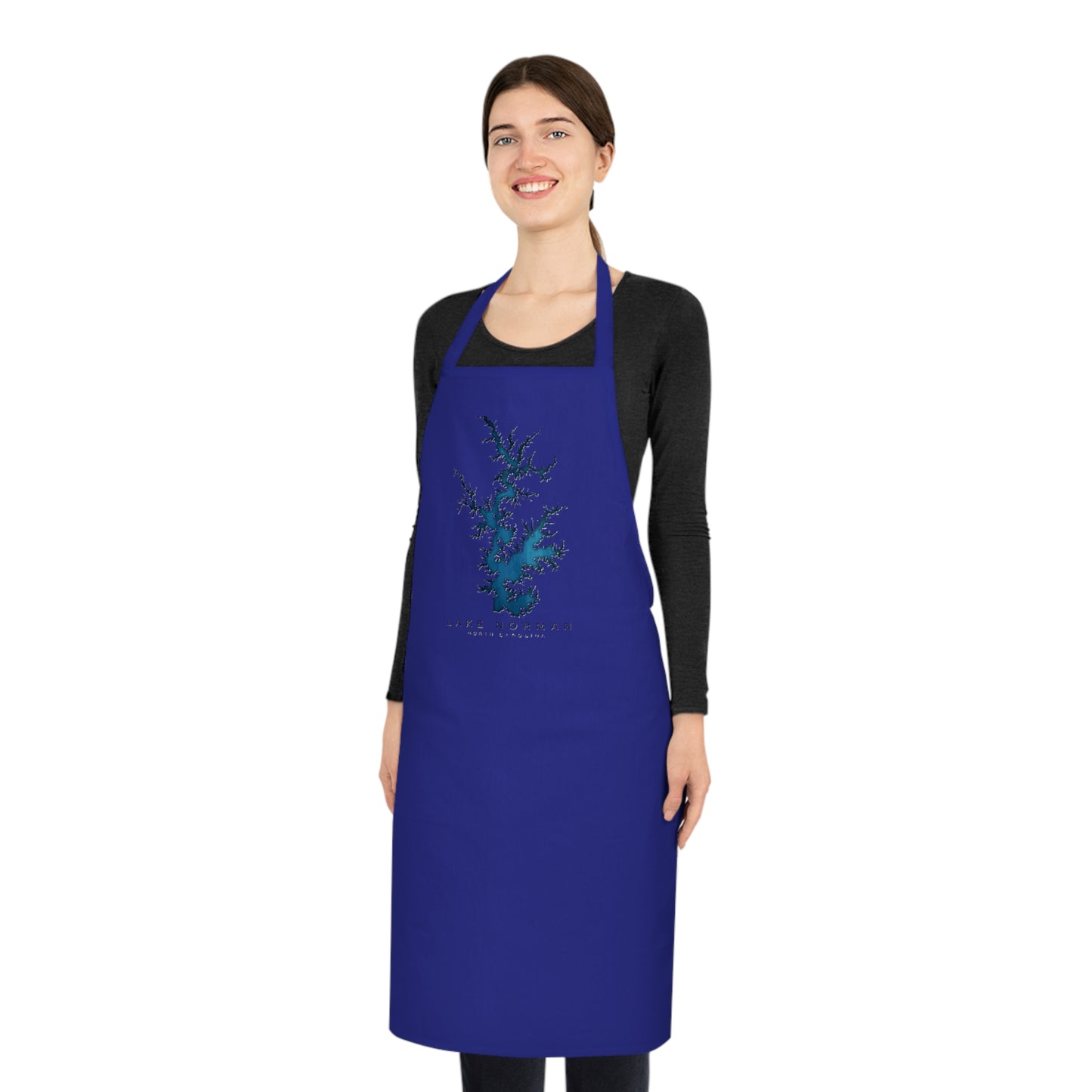 Stylish Cotton Apron with Artistic Blue Design | Perfect Gift for Chefs and Home Cooks