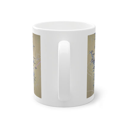 Lake Norman Map Standard Mug - 11oz Unique Geographical Design