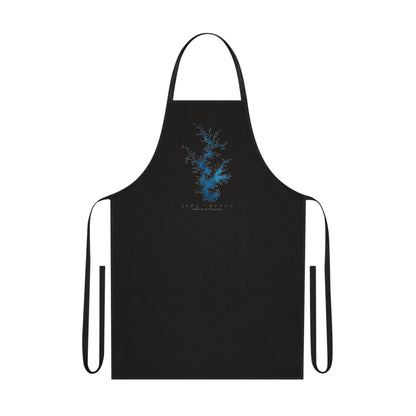 Stylish Cotton Apron with Artistic Blue Design | Perfect Gift for Chefs and Home Cooks